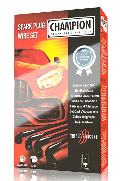 CHAMPION SPARK PLUG WIRE SET Audı A4 1.6 8v 95-00 Adp 4cc 8.5 Mm Mavi Silikon...