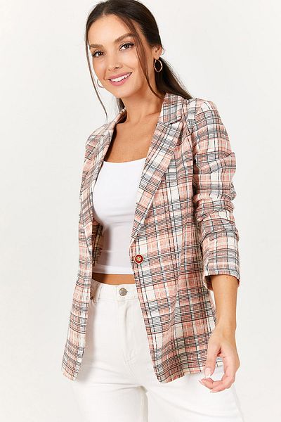 armonika Blazer - Orange - Regular Fit