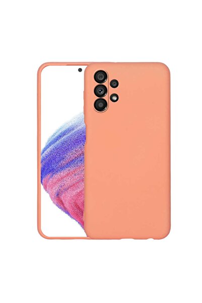 Samsung A73 Compatible Camera Shielded Velvet Interior Surface (STYLISH DESIGN) Launch Cover Orange