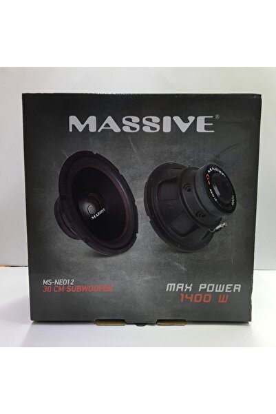 Massive Ms-neo12.s4 30 Cm Kabinli Subwoofer Bas 3000w 4 Kanal Amfi 16 Cm 300w Midrange Kablo Tk. Fu