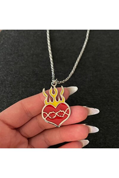 facnspt Favoriconsept - Barbed Wire Thrasher Heart Necklace