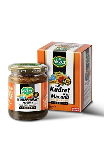 Akzer Propolisli Ballı Kudret Narı Macunu Ballı Bitki Karışımı 210 Gr