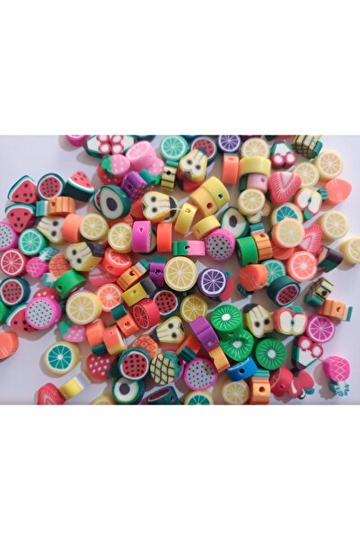 SinAksesuar 10 ملم خرز فيمو فواكه مشكلة 40 قطعة