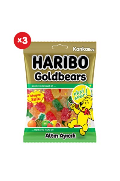 Haribo Ekşi Altın Ayıcık 70 G 3'lü Paket