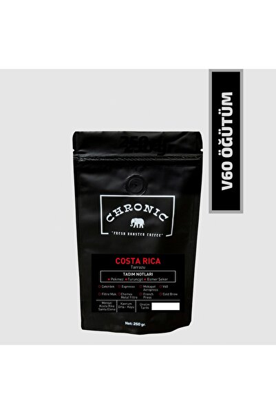 V60 Öğütüm Filtre Kahve, Costa Rica Tarrazu, (250 Gr.)