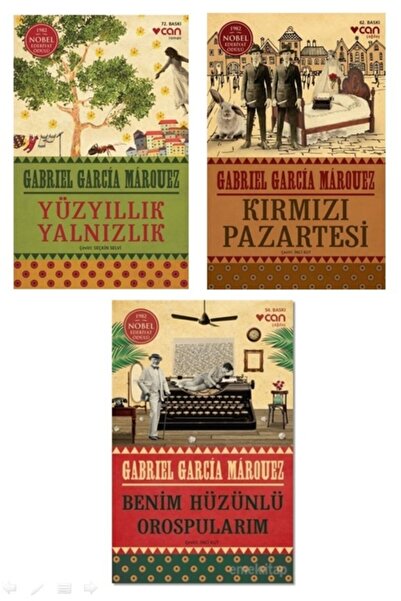 Can Yayınları Yüz Yıllık Yalnızlık-kırmızı Pazartesi-benim Hüzünlü Orospularım