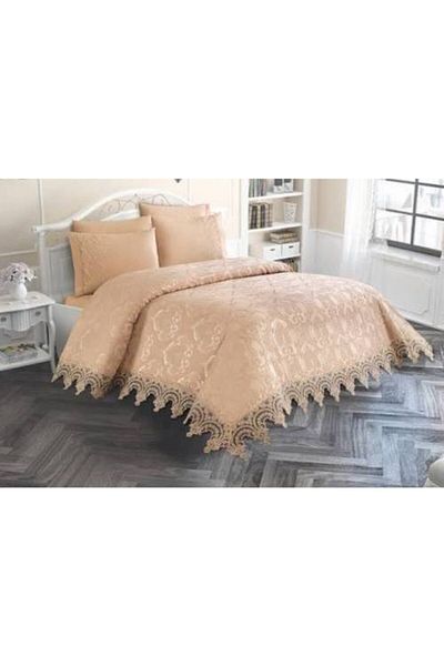 Sultan Dilruba French Lace Pique Set * Cappchino