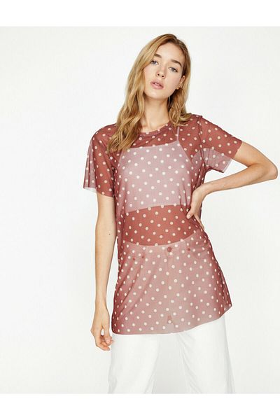Koton Women's Polka Dot T-shirt