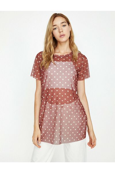 Koton Women's Polka Dot T-shirt