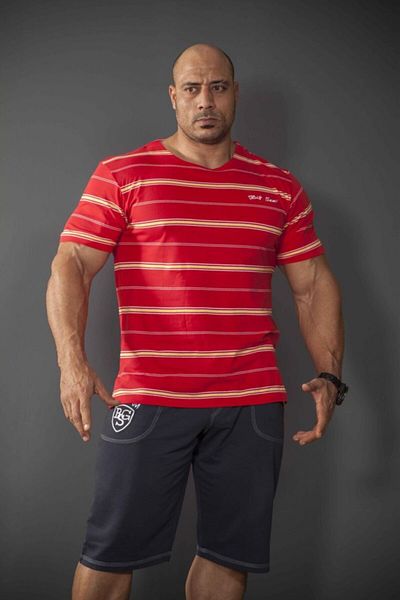 Big Sam Red Relaxed Fit Large Size T-Shirt 2735