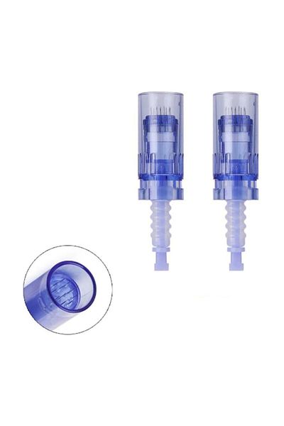 SYS Dermapen Needle Dr Pen Compatible 10 Pieces 12 Pin Original A6 Blue Socket