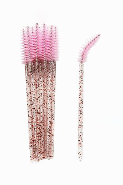 Lalvolin Kaş Ve Kirpik Fırçası Kıvrılabilen Uç 10 Adet Transparan Simli Gövde...