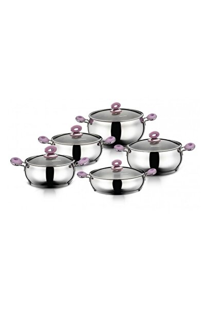 Hascevher Anemon 10 Pcs Tencere Seti (18/20/22/24/24krn.)