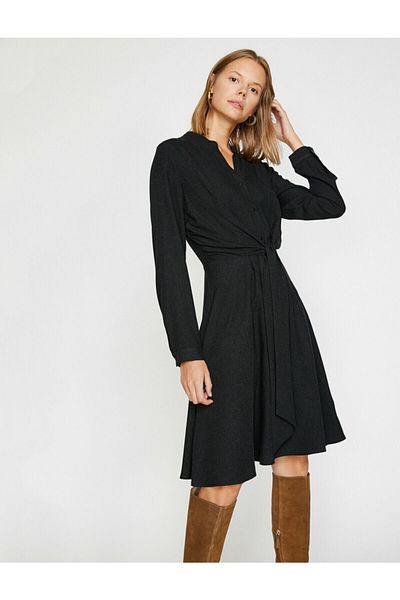 Koton Button Detailed Dress