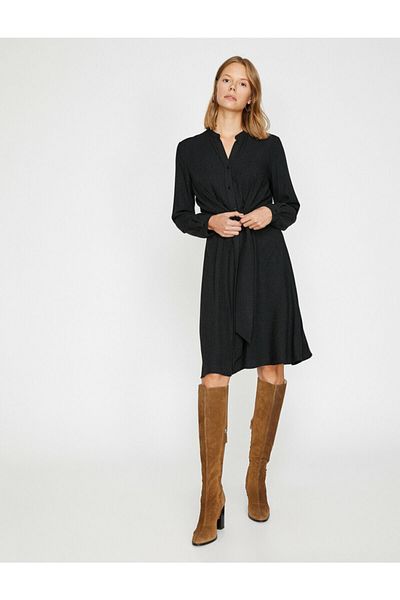 Koton Button Detailed Dress