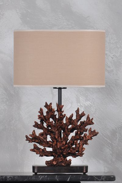 Qdec Modern Design Coral Lampshade Copper Beige