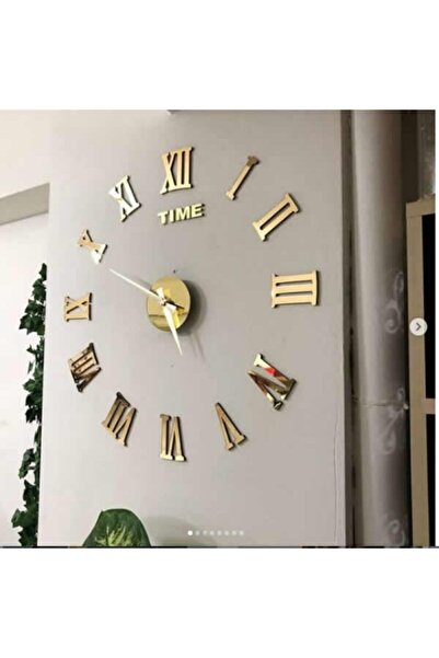 Otantik Metal Göbek Duvar Saati Büyük 3d Romen Rakamlı Stilinburrg1010