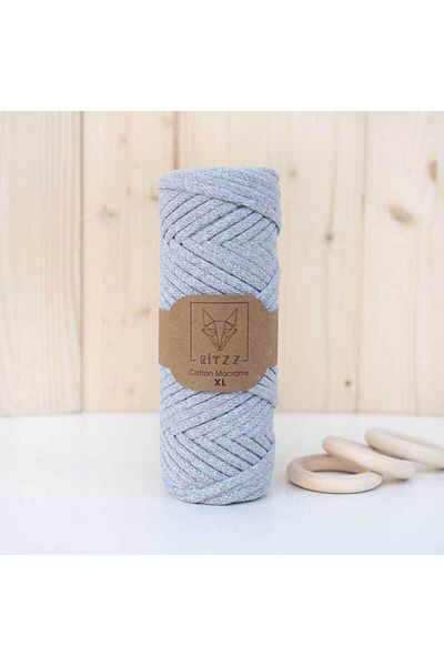 Ritzz Flat Cotton Macrame Xl // 008 // Ανοιχτό Γκρι