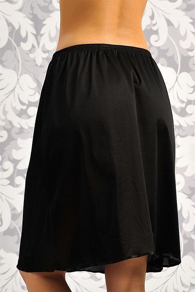 Anıl Women's Black Long Polyester Classic Underskirt Petticoat
