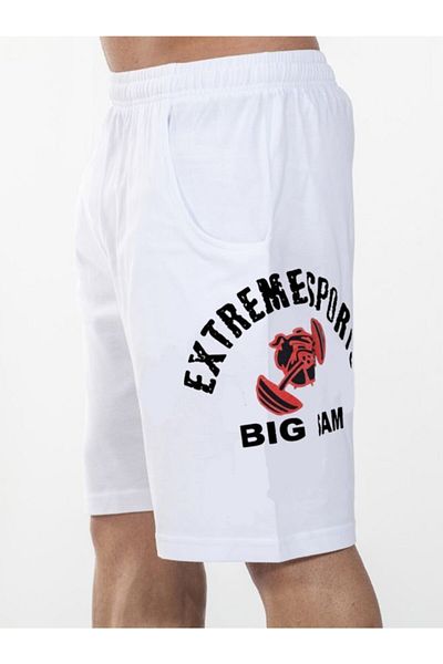 Big Sam Extreme White Sports Shorts 1453
