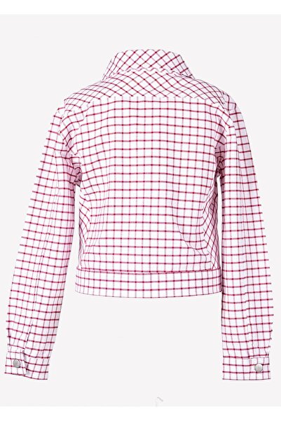 Ozmoz By Mukadder Özden Plaid Girl's Summer Jacket