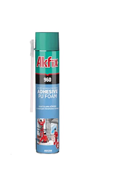 Akfix 960 MANTOLAMA KÖPÜĞÜ 9 M2 YER KAPLAR DOLGU KÖPÜĞÜ PİPETLİ MODEL 1 ADET