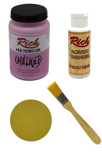 Rich Multi Decor Chalked Bebek Pembe 250 Cc Boyama Seti