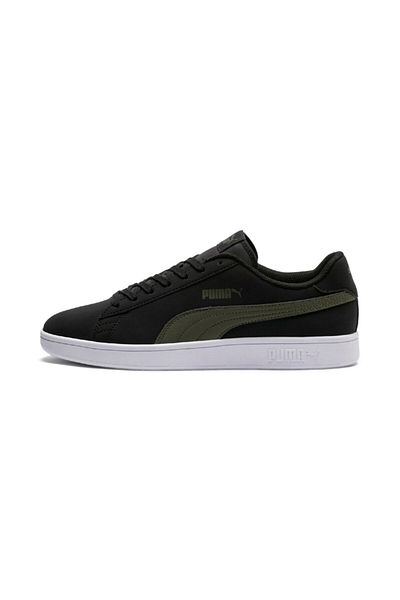 Puma Men's Black Smash V2 Buck Sneakers
