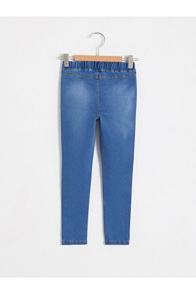 LC Waikiki Kız Çocuk Mavi Düz Jean