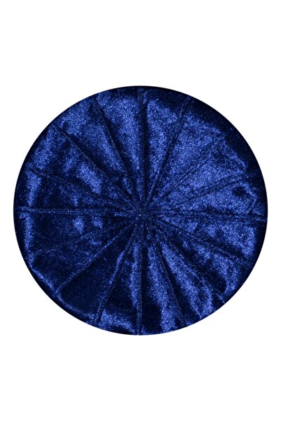 şahinbak Синя оксамитова шапочка - з формою та тканиною (T020)