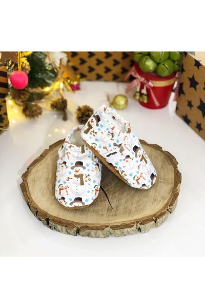 FG Store Baby Booties 100% Calfskin Non-Slip Sole