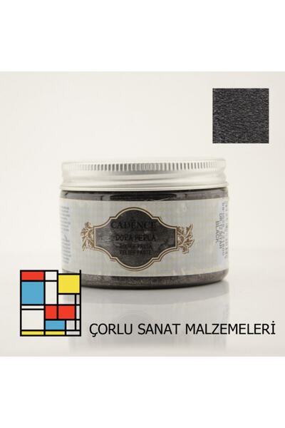 Cadence Dr12 Siyah Dora Perla Rölyef Pasta Dr12 Siyah Başkent Hobi