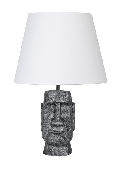 Qdec Modern Design Moai Lampshade Silver White