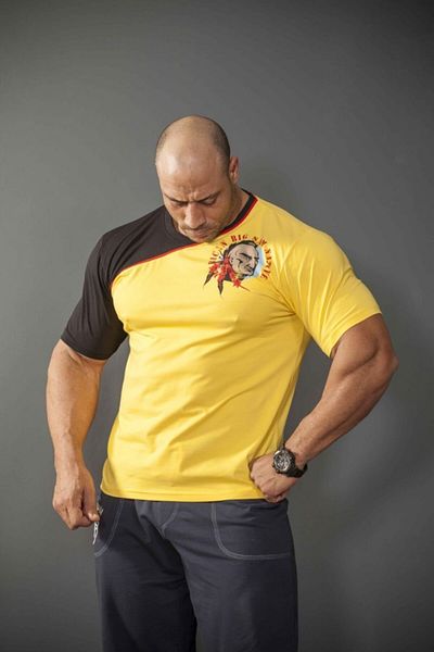 Big Sam Son Mohican Themed Yellow Fit T-Shirt 2829