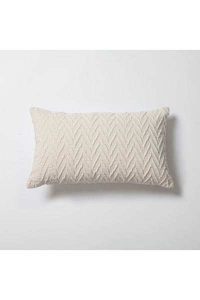 Fineroom Living " Cello " - Embossed Patterned Throw Pillow 30x50 (Inner Pillow Included)