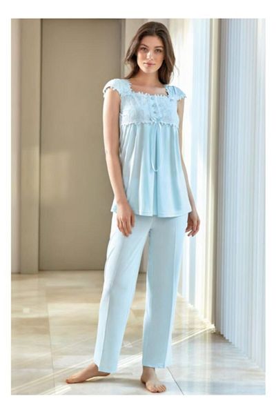 Bone Club 4520 Maternity Lace Maternity Pajama Set