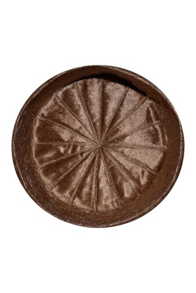 şahinbak Brown Velvet - Skullcap and Molded Fabric (T021)