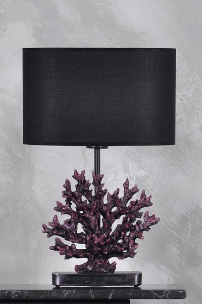 Qdec Modern Design Coral Lampshade Purple Black