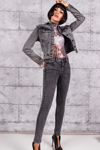 DeepStar Kar Efektli Siyah Pantolon