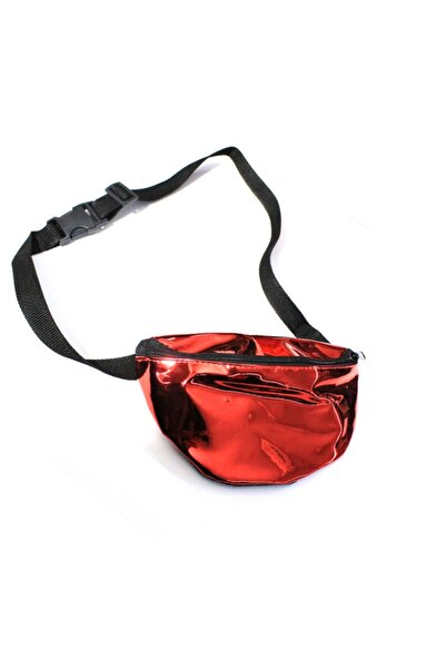 Modaroma Hologram Yüzey Kırmızı Bel Çantası