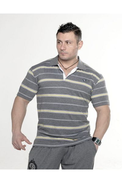 Big Sam Polo Neck Large Size Cotton T-Shirt 2740