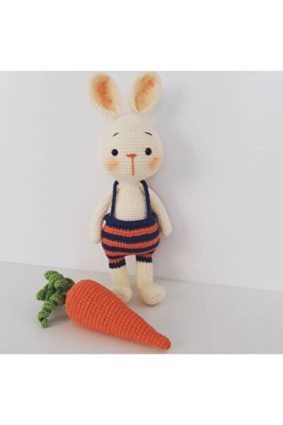 OYUNCAKPARK Tavşan Sunny Ve Havucu Amigurumi Organik Oyuncak