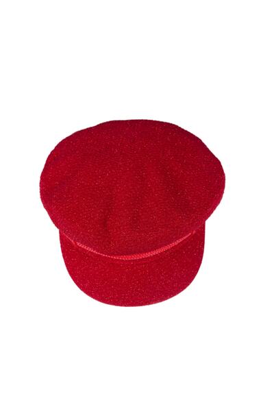 OnMyHead Kadın Kırmızı Kaptan Kasket