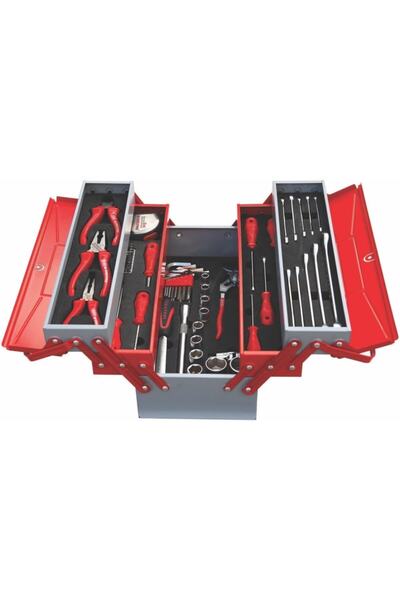 İzeltaş Mekanik Takım Çanta 62 Parça 5 Gözlü Dolu