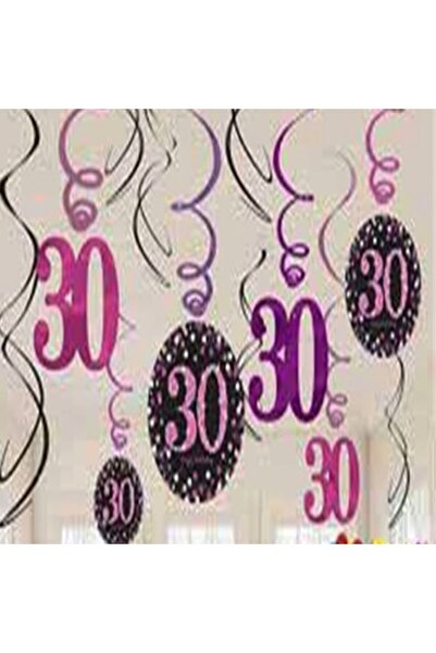 PARTİ SEPETİ Ornament de viță de vie roz de 30 de ani