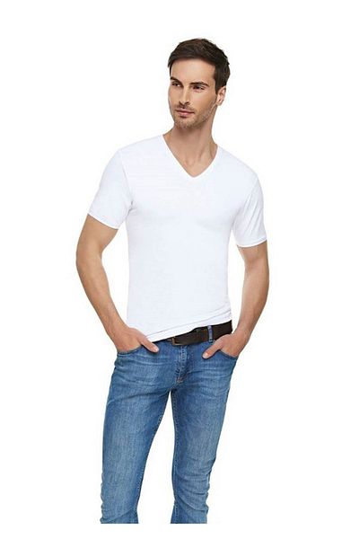 Tutku Ανδρικό εσώρουχο Elit Elastan V-Neck 1303 |   Λευκό