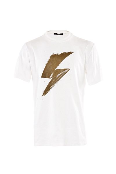 Sam and Sam Sam&sam Gold Lightning White Black T-Shirt