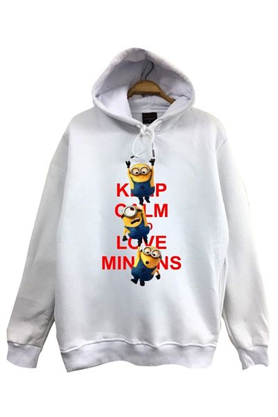 fame-stoned Hanorac imprimat Minions cu glugă