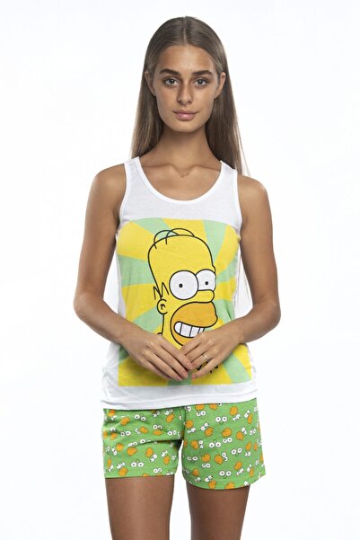 Miss Murem Simpson Print Shorts Set