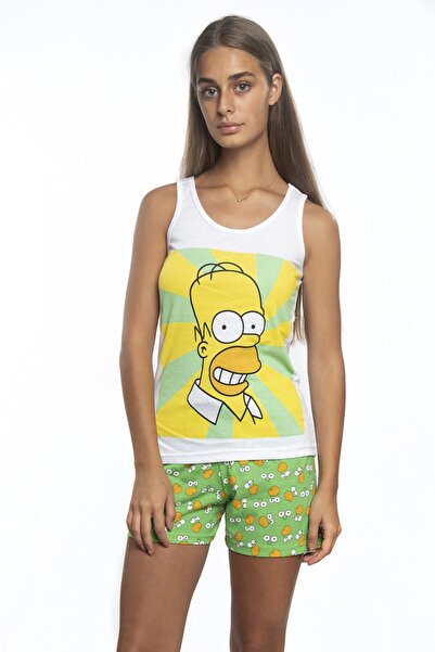 Miss Murem Simpson Print Shorts Set
